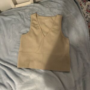 ‼️🏷️SALE🏷️‼️Cream Tan Crop top